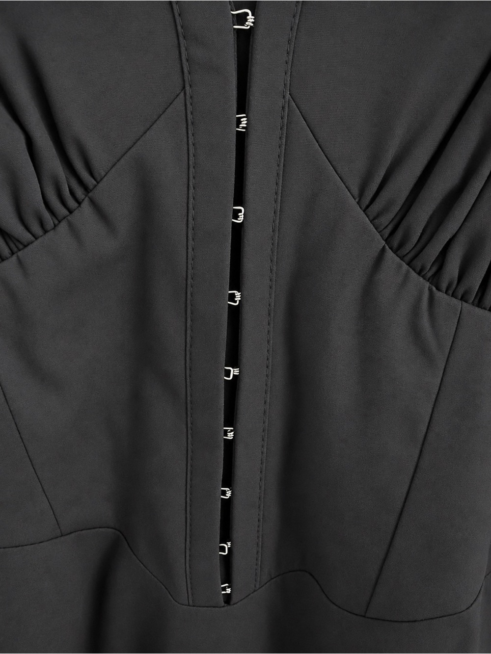 Sincerely Jules Black Textured Waistband Dress - Picture 4 of 6